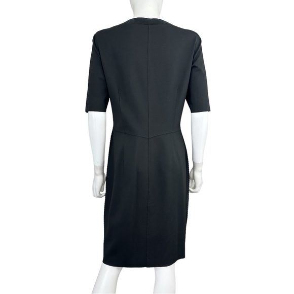 TAHARI Black Genuine Leather CORALIE Dress - Picture 3 of 9